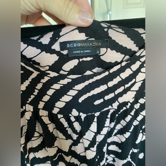 BCBG Black and Tan dress size Small Midi Mini - Picture 5 of 10
